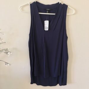Forever21 Navy Sleeveless Blouse